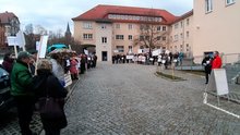 Protestaktion in Weida
