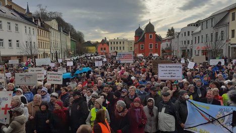 Demo in Schleiz, 22.02.2020