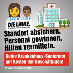 DIE LINKE für unser KKH Schleiz