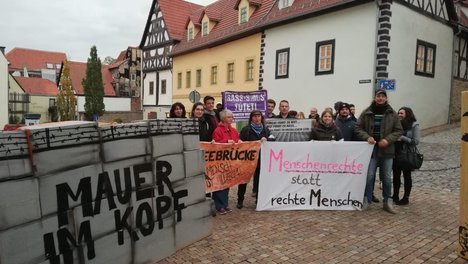 Foto zur Mahnwache gegen Rassimus