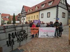 Foto zur Mahnwache gegen Rassimus